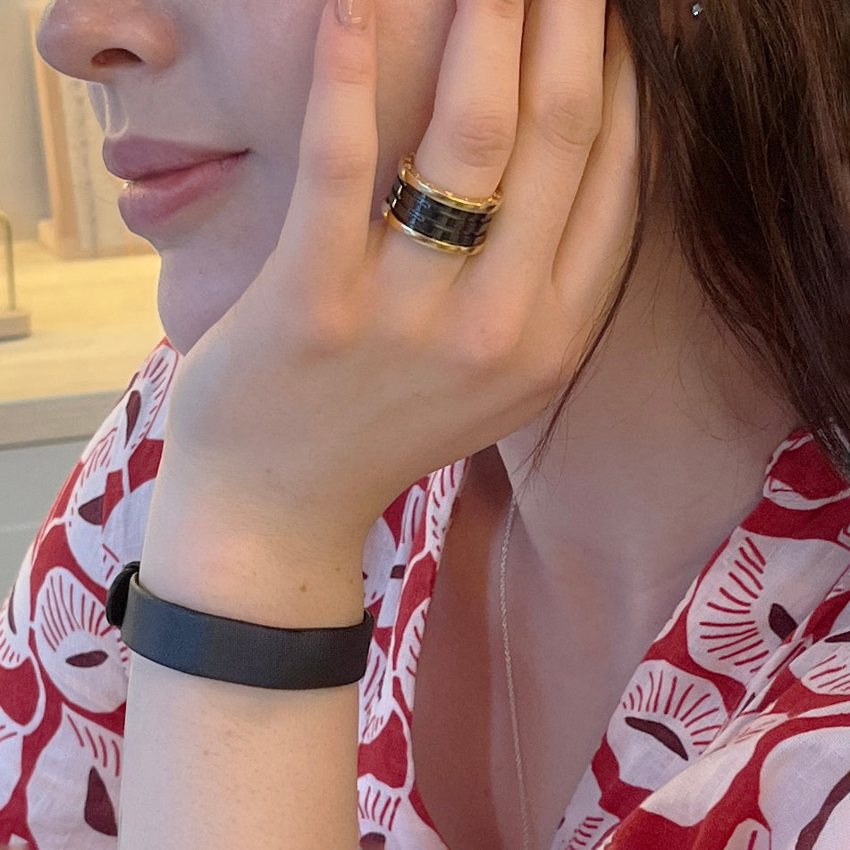 Bulgari B.Zero1 18K ceramic ring