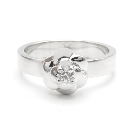 Chanel Camélia diamond ring SIZE 47,5