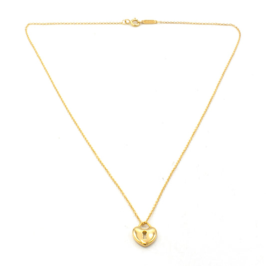 Tiffany & Co Keyhole Heart necklace 18k
