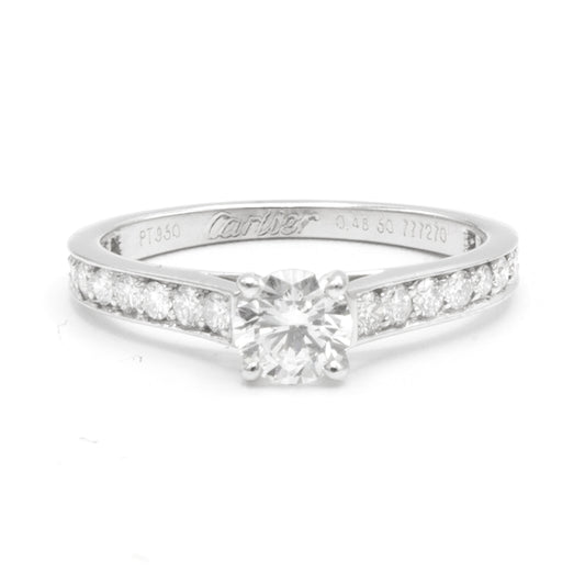 Cartier Solitaire 1895 ring 0,48ct Sz 50