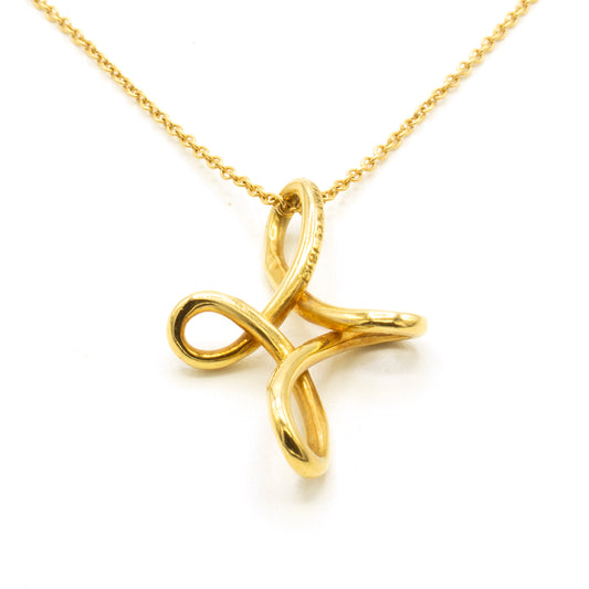 Tiffany & Co Open Cross Elsa Peretti necklace