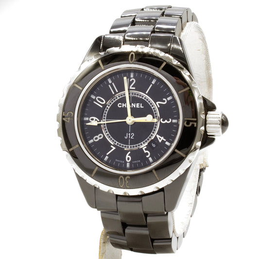 Chanel J12 black ceramic watch 33mm