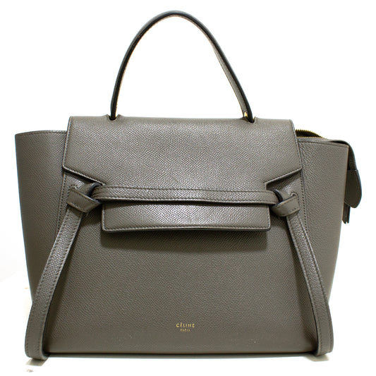 Celine Belt micro grey bag