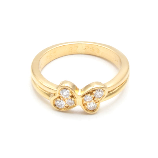 Cartier Double Heart ring Size 48