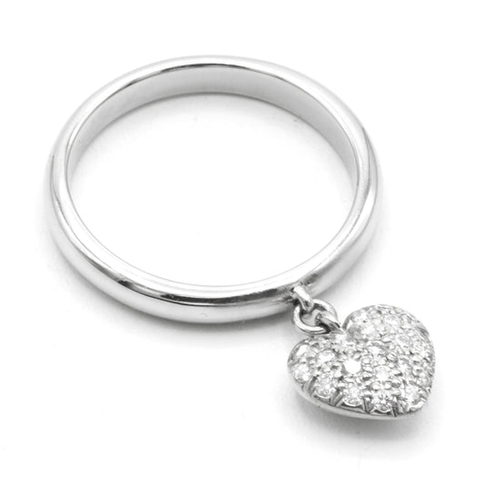 Tiffany & Co Heart platinium ring SIZE 53,5