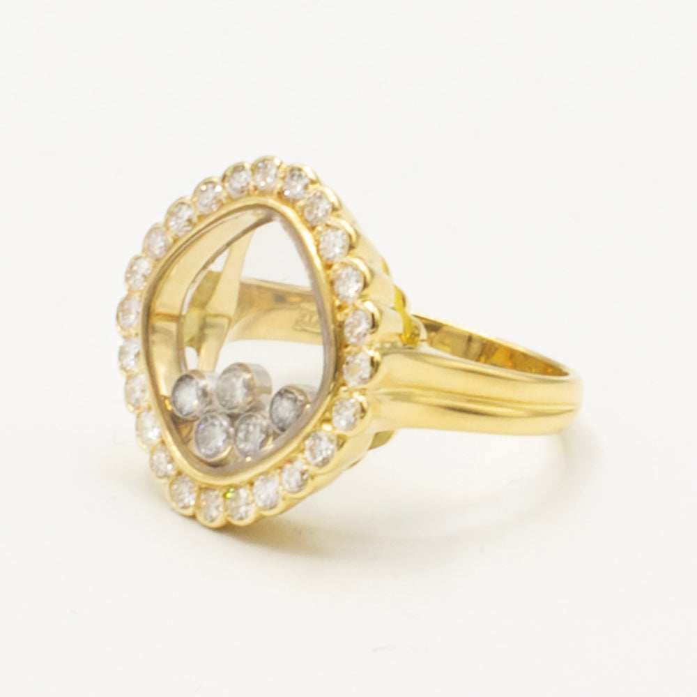 Chopard Happy Diamonds YG ring SIZE 52