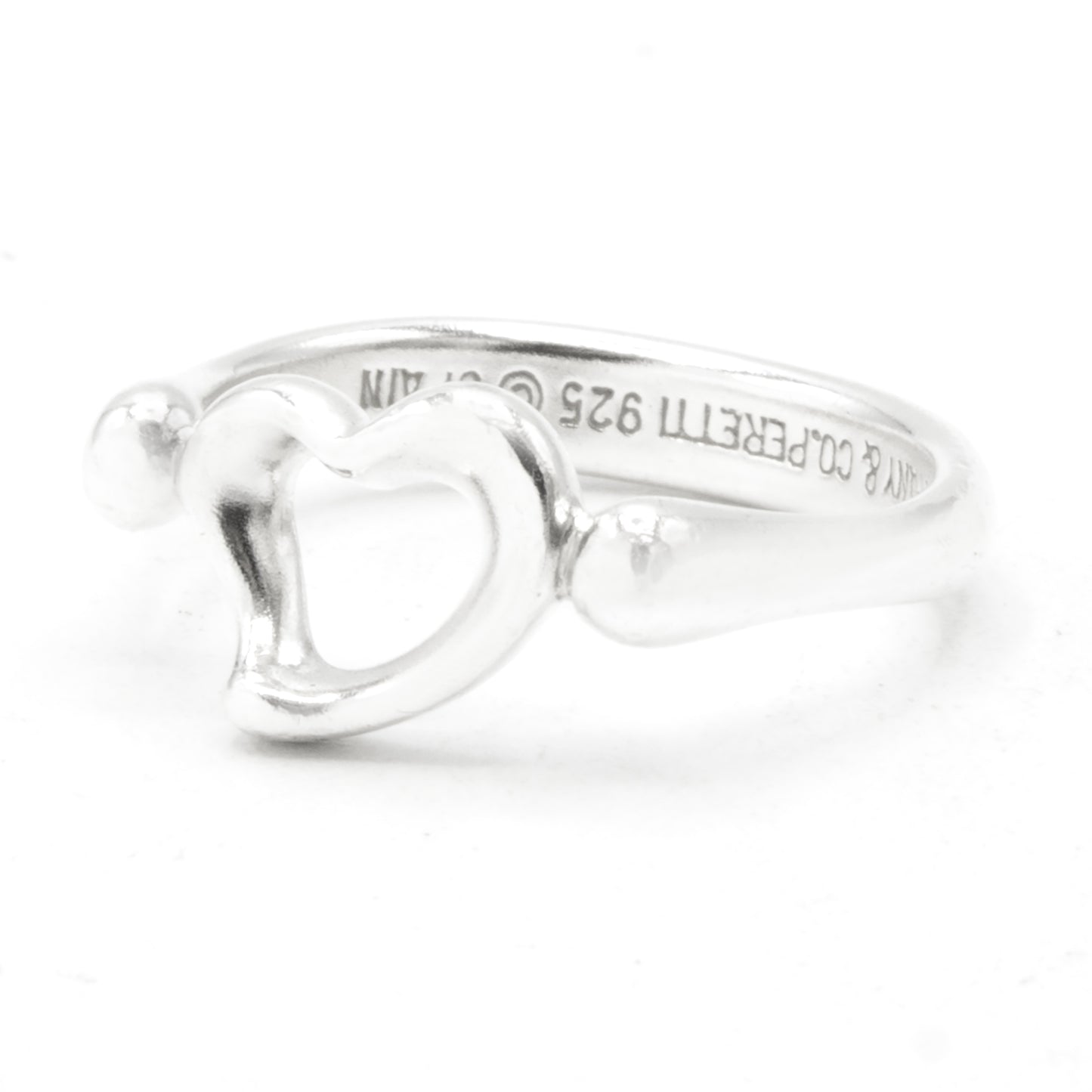 Tiffany & Co Open Heart Elsa Peretti ring SIZE 48,5