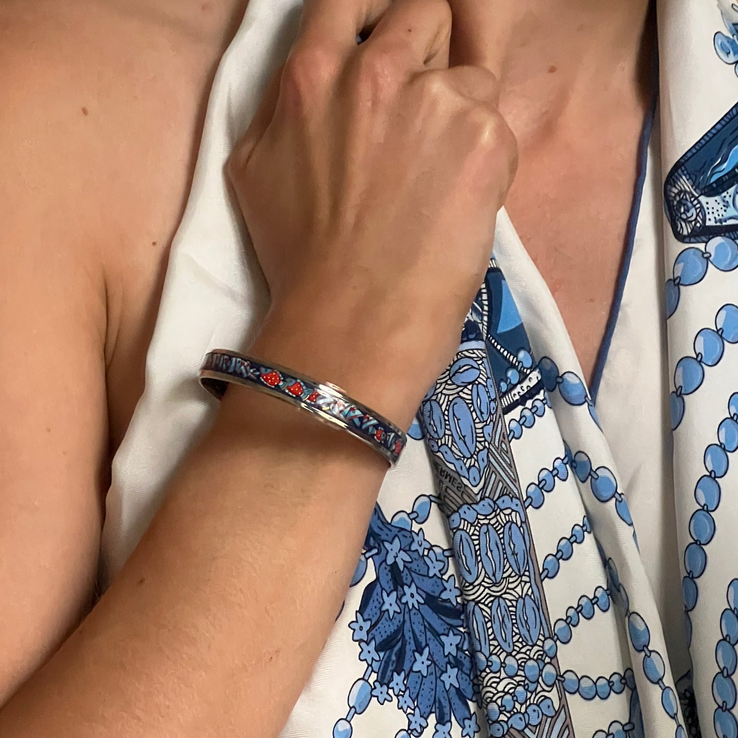 Hermès enamel bracelet