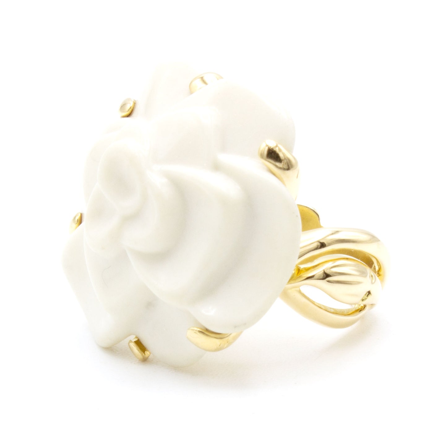 Chanel Camélia ring Size 49