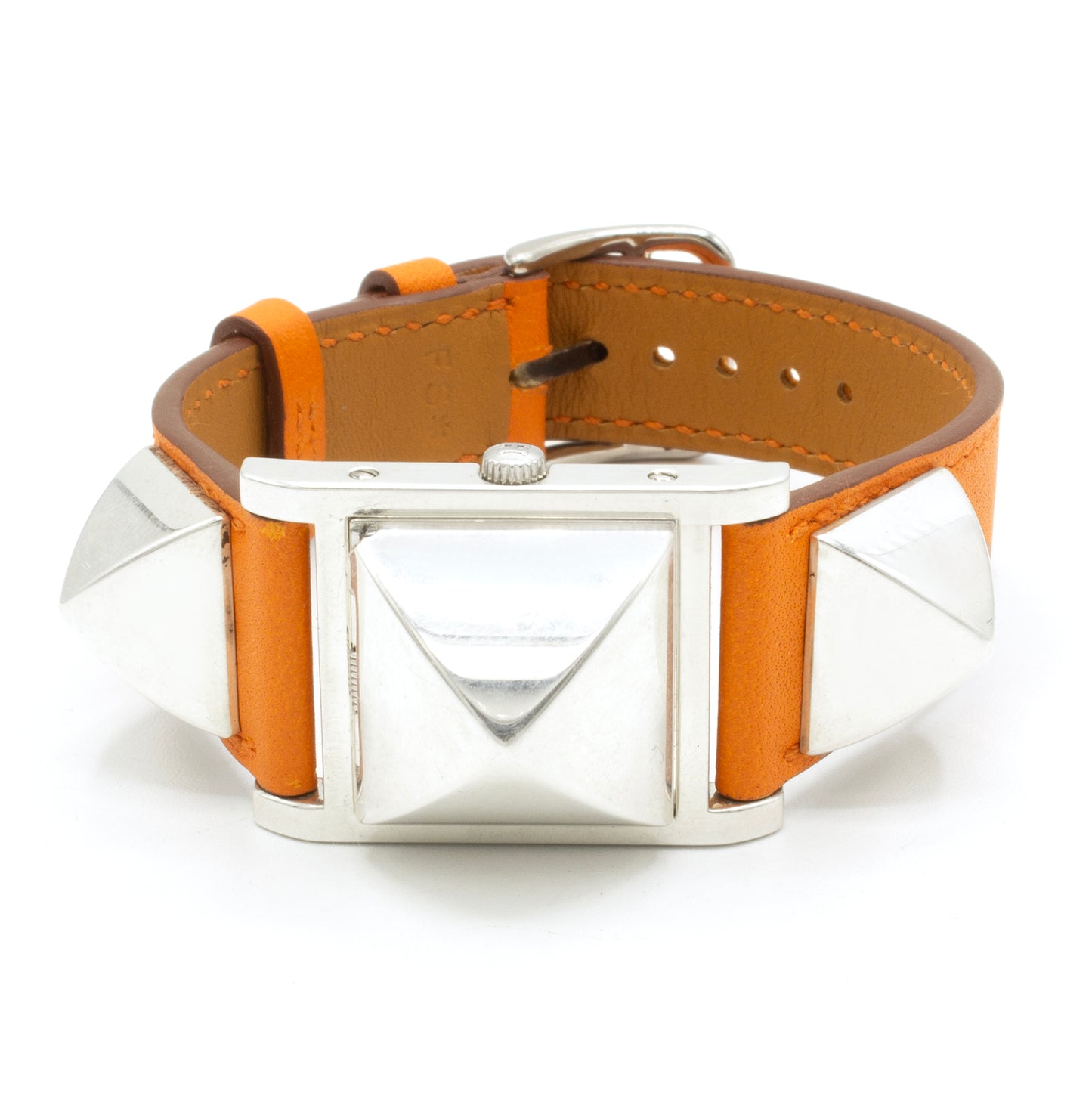 Hermès Médor silver watch