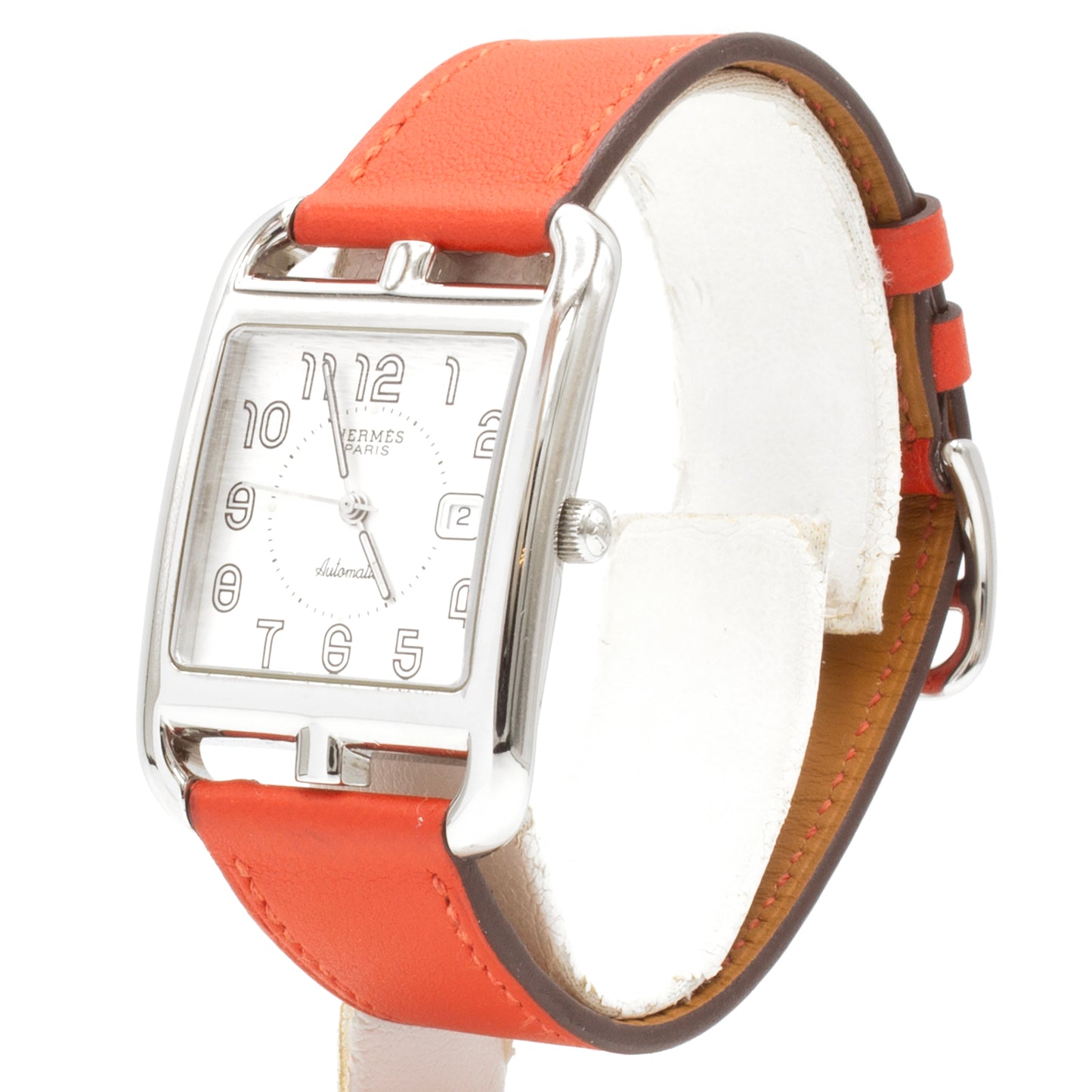 Hermès Cape Cod CC1.710 watch bracelet coral