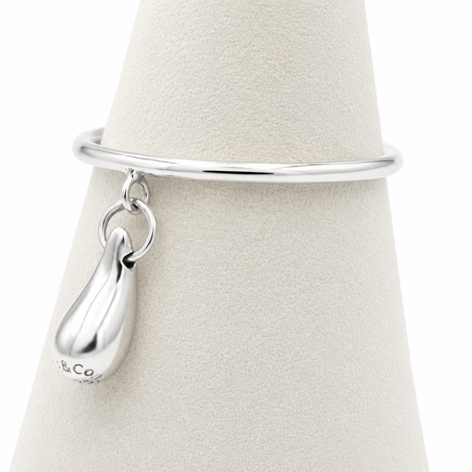 Tiffany & Co Teardrop argent ring SIZE 52
