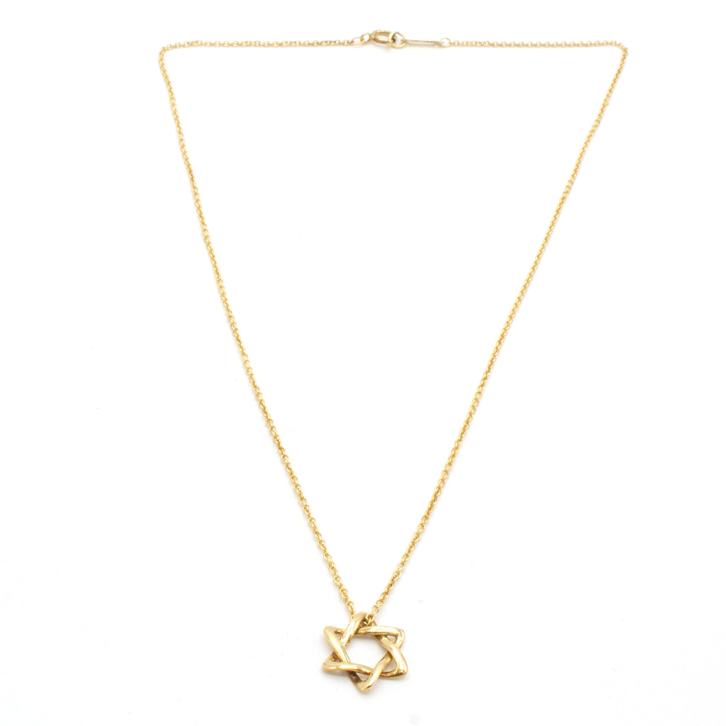 Tiffany & Co David Star 18K necklace