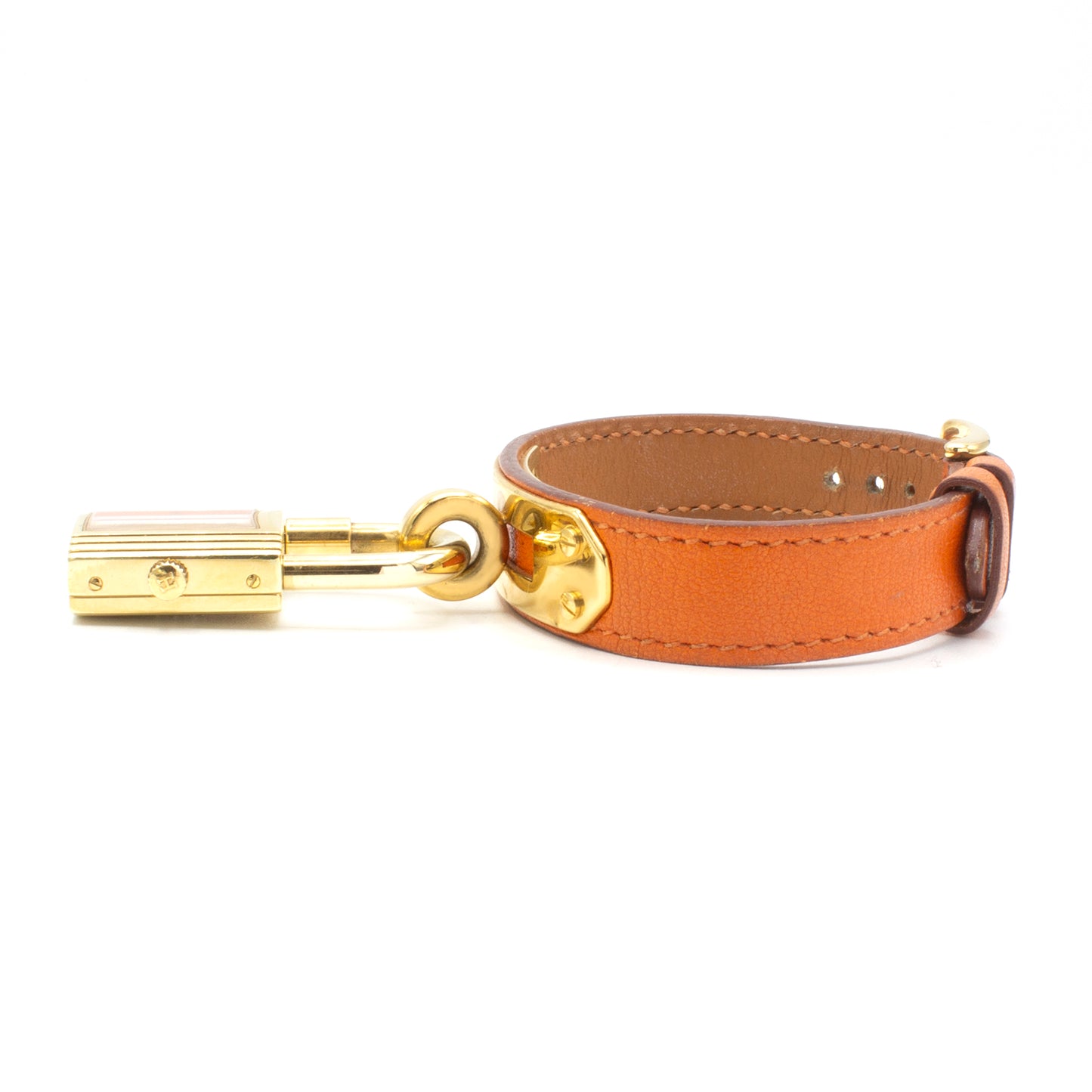 Hermès Kelly orange watch