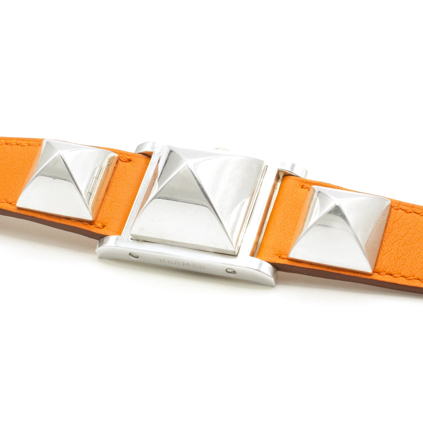 Hermès Médor silver watch