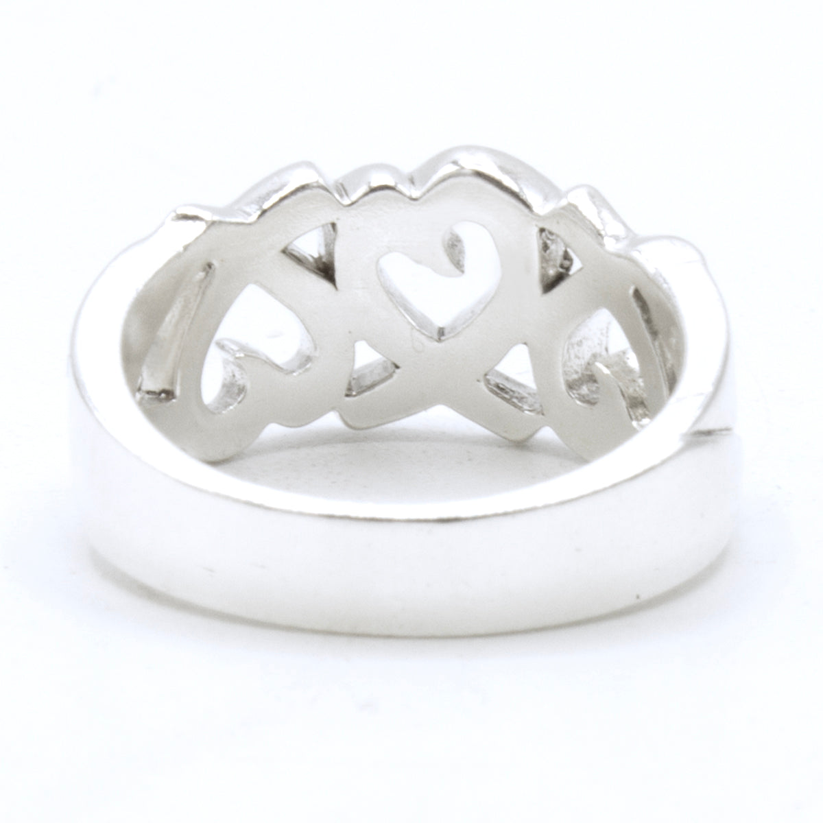 Tiffany & Co Triple Loving Heart ring SIZE 49