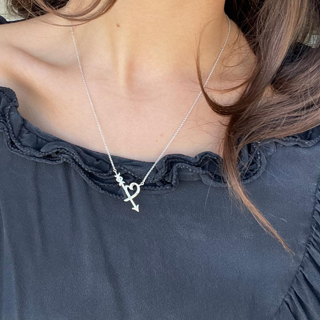 Tiffany & Co Graffiti Heart & Arrow necklace