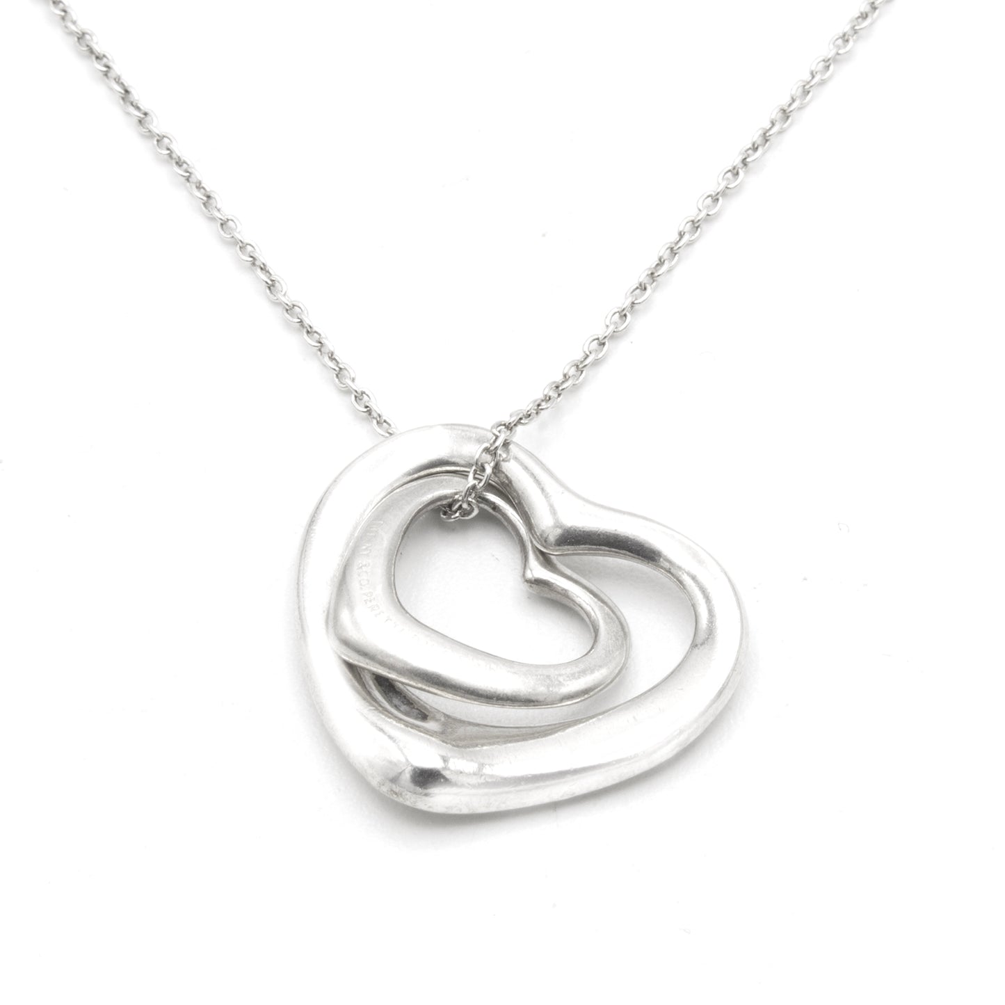Tiffany & Co Open double Heart necklace