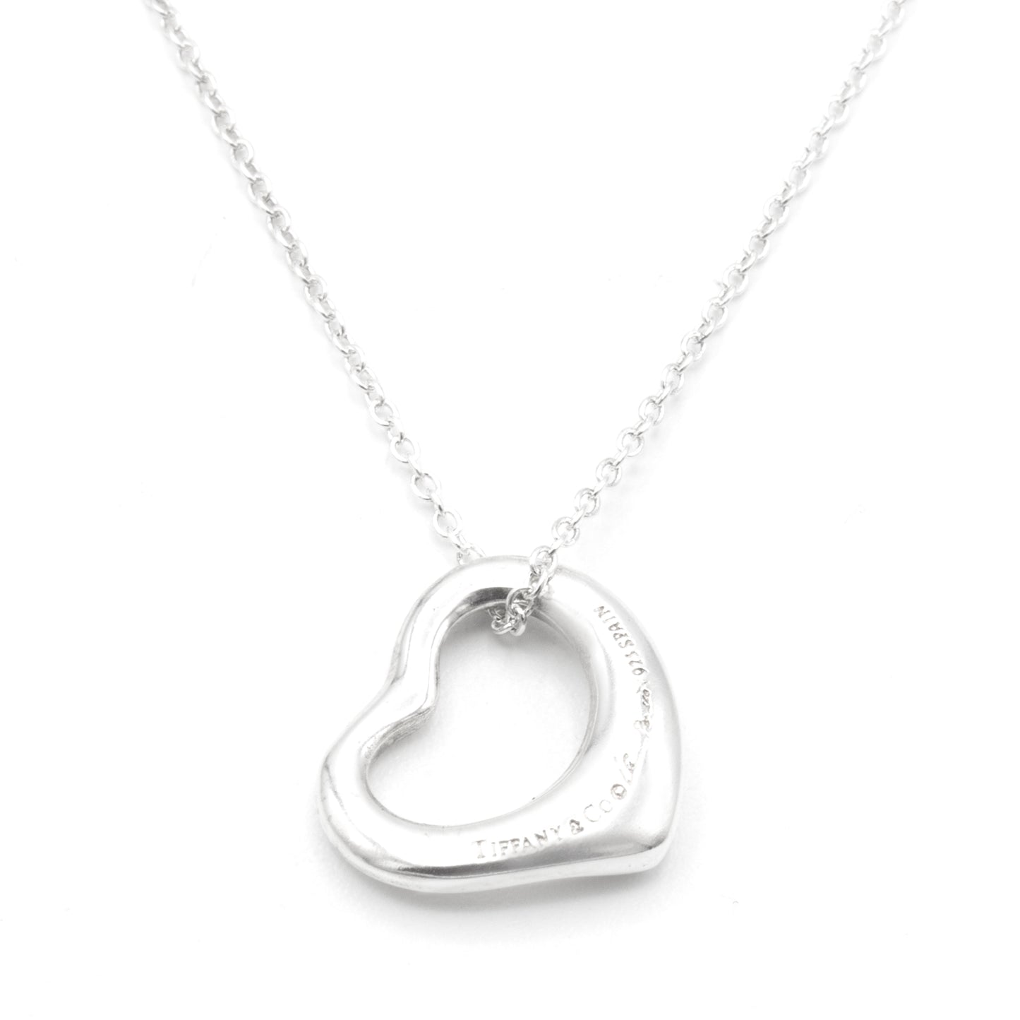Tiffany Open Heart 15mm necklace