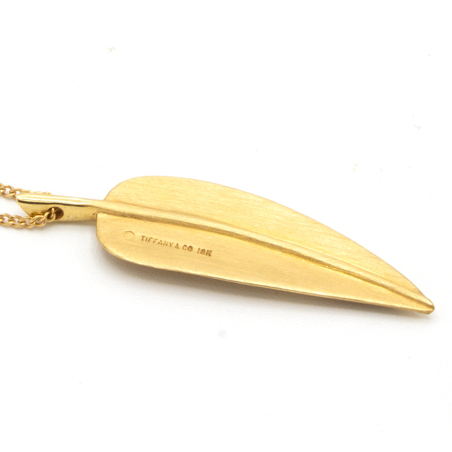 Tiffany & Co Leaf 18K necklace
