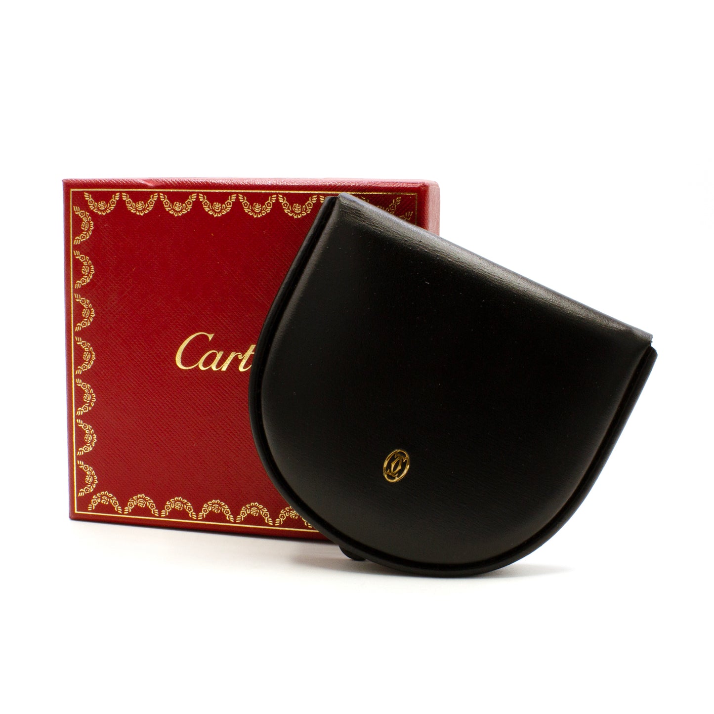 Cartier C black coin case