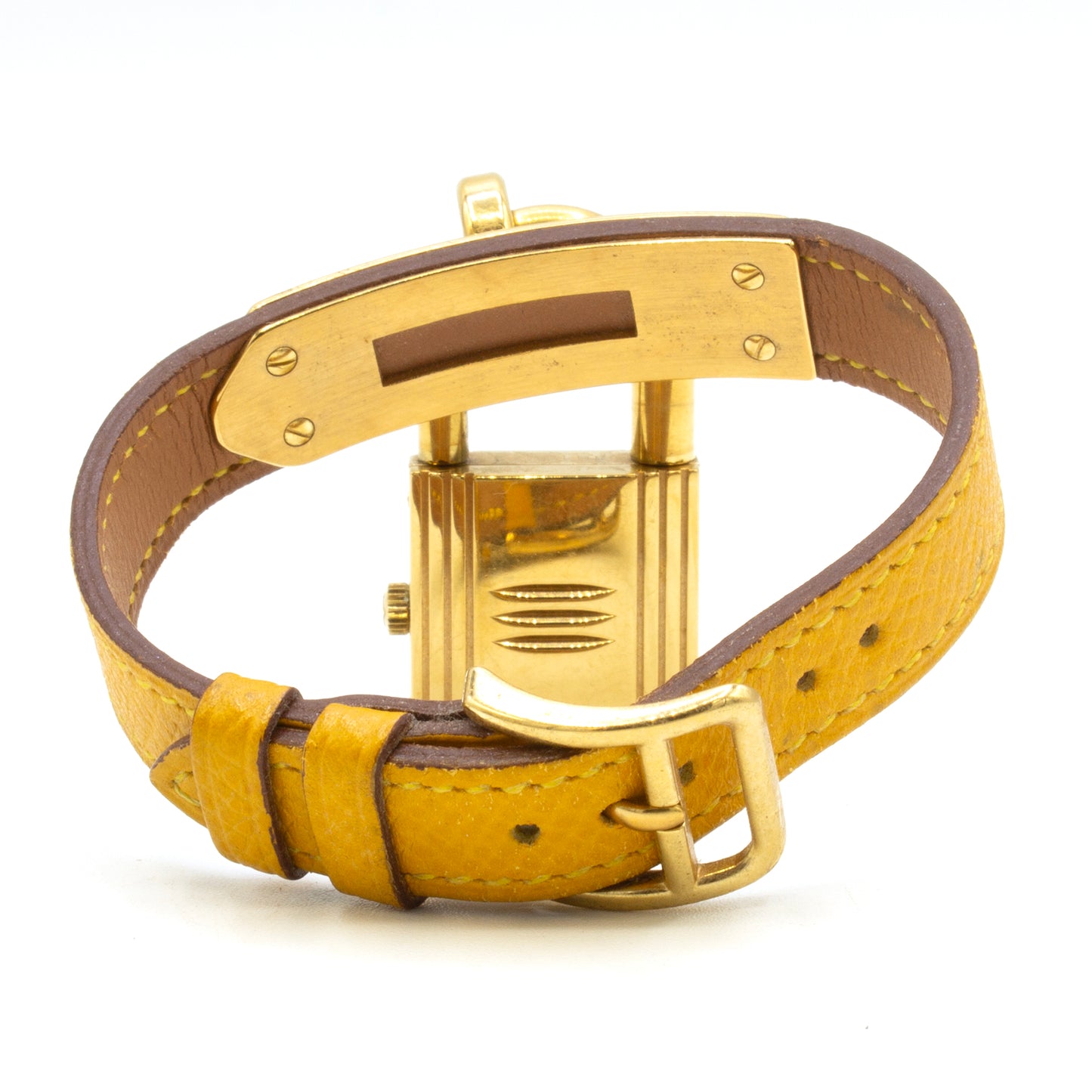 Hermès Kelly Watch Bracelet Epsom Yellow
