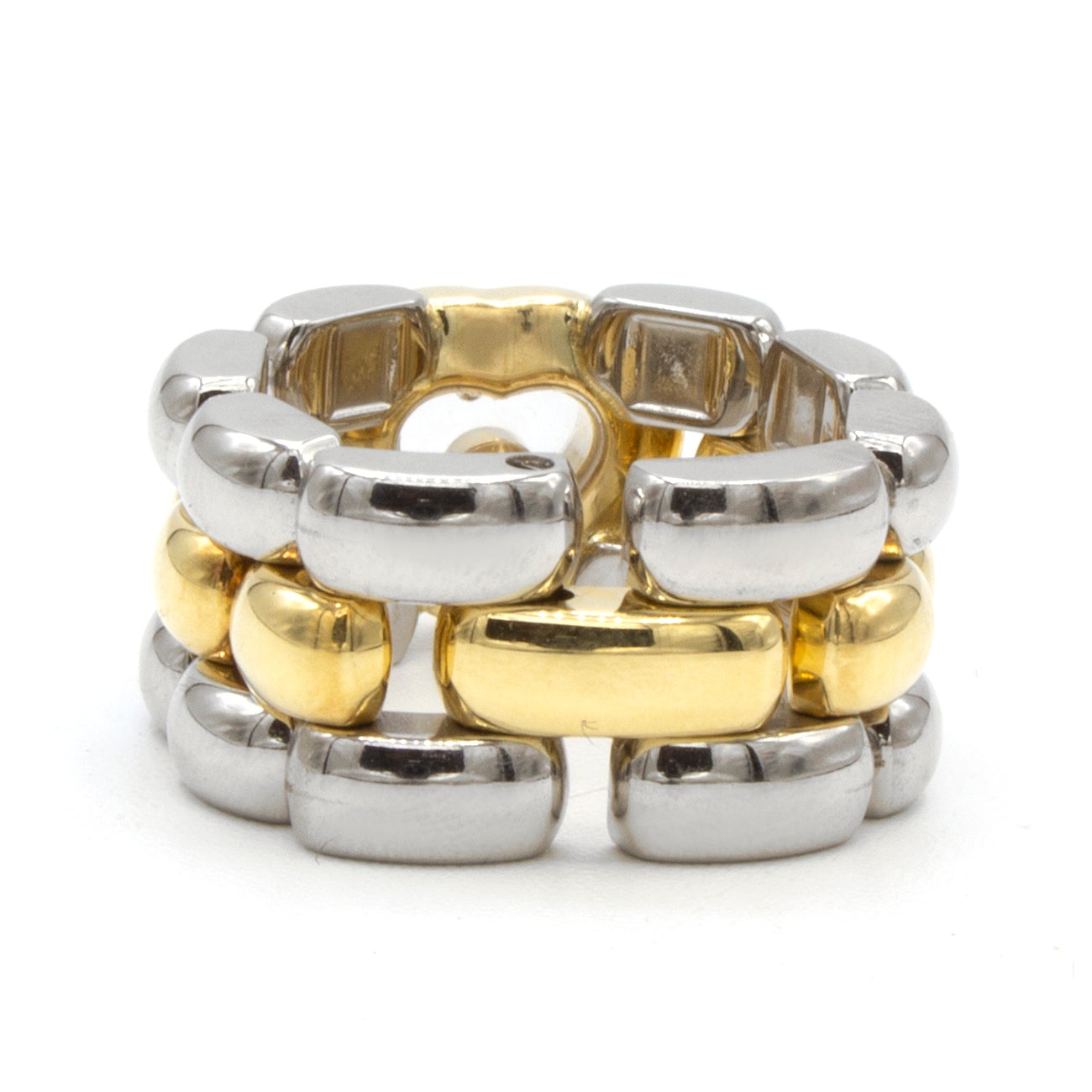 Chopard Happy Diamonds yellow gold ring Sz 49