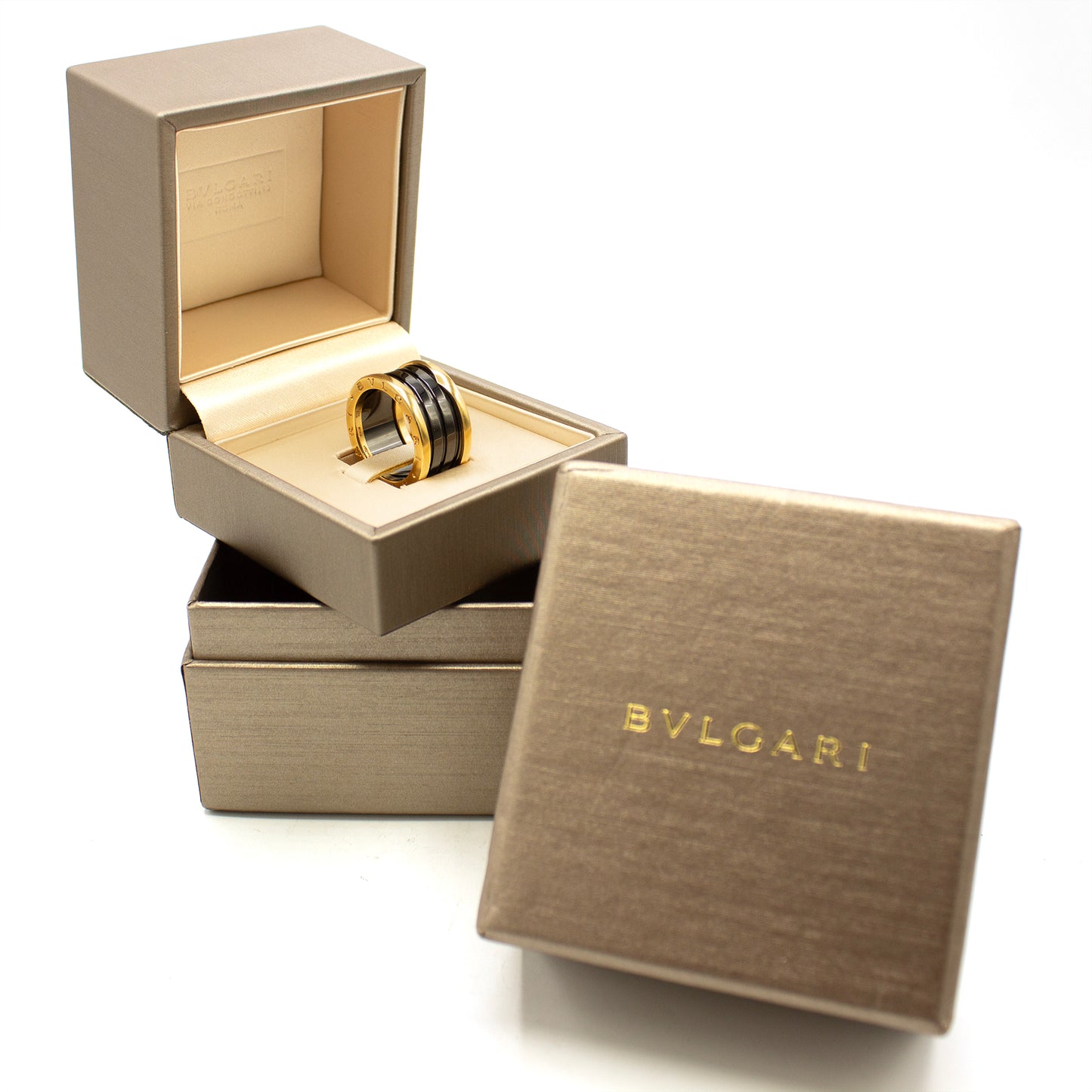 Bulgari B.Zero1 18K ceramic ring