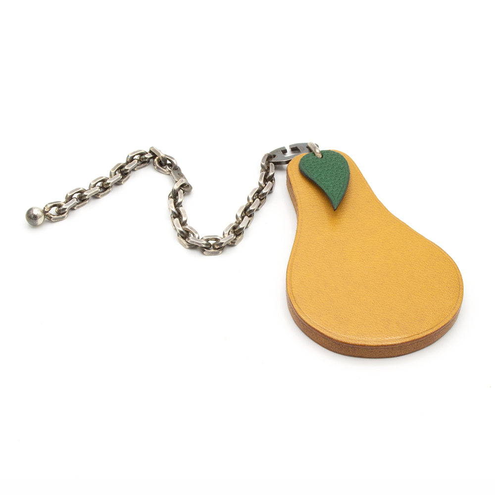 Hermès pear-shaped leather key holder