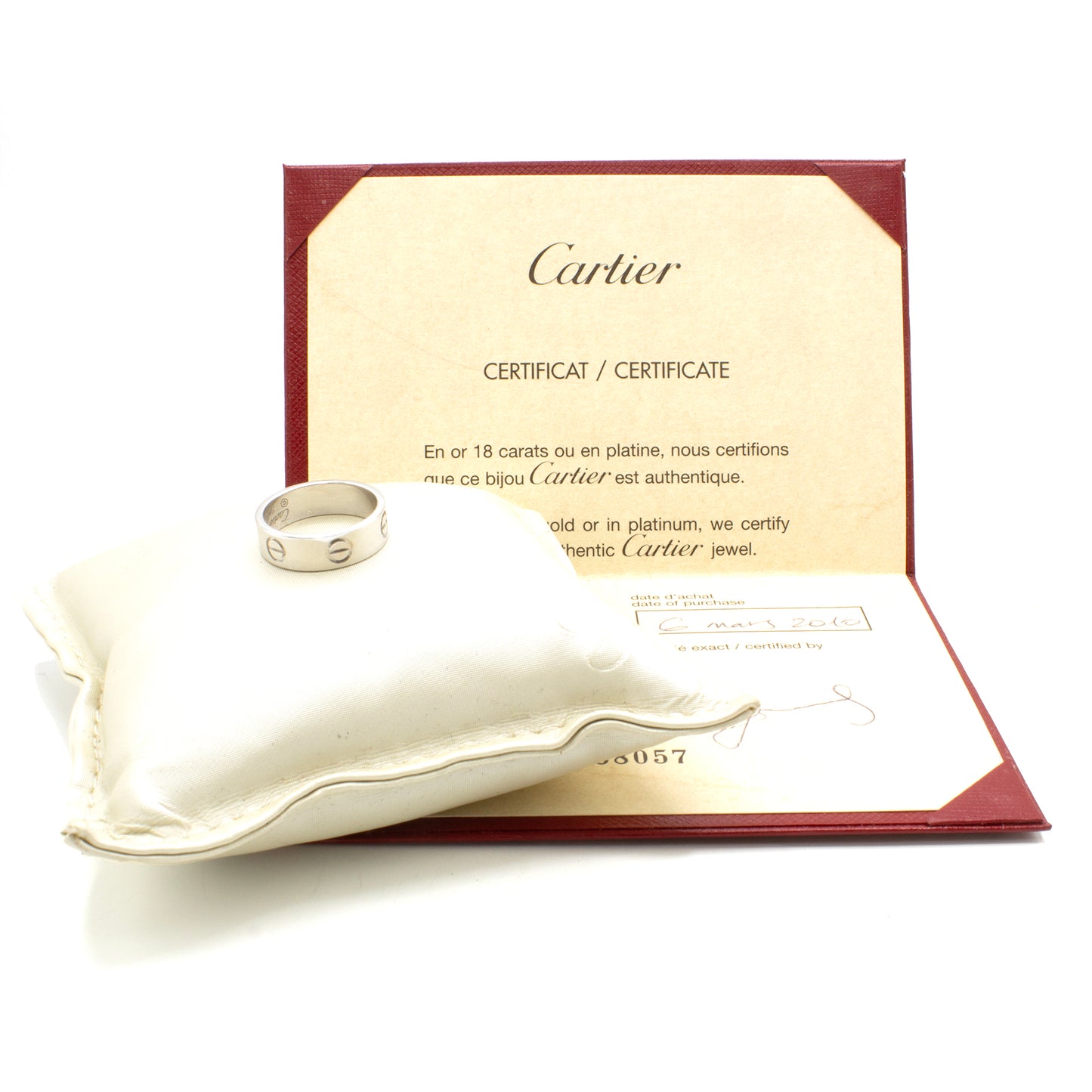 Cartier Love ring Sz 52