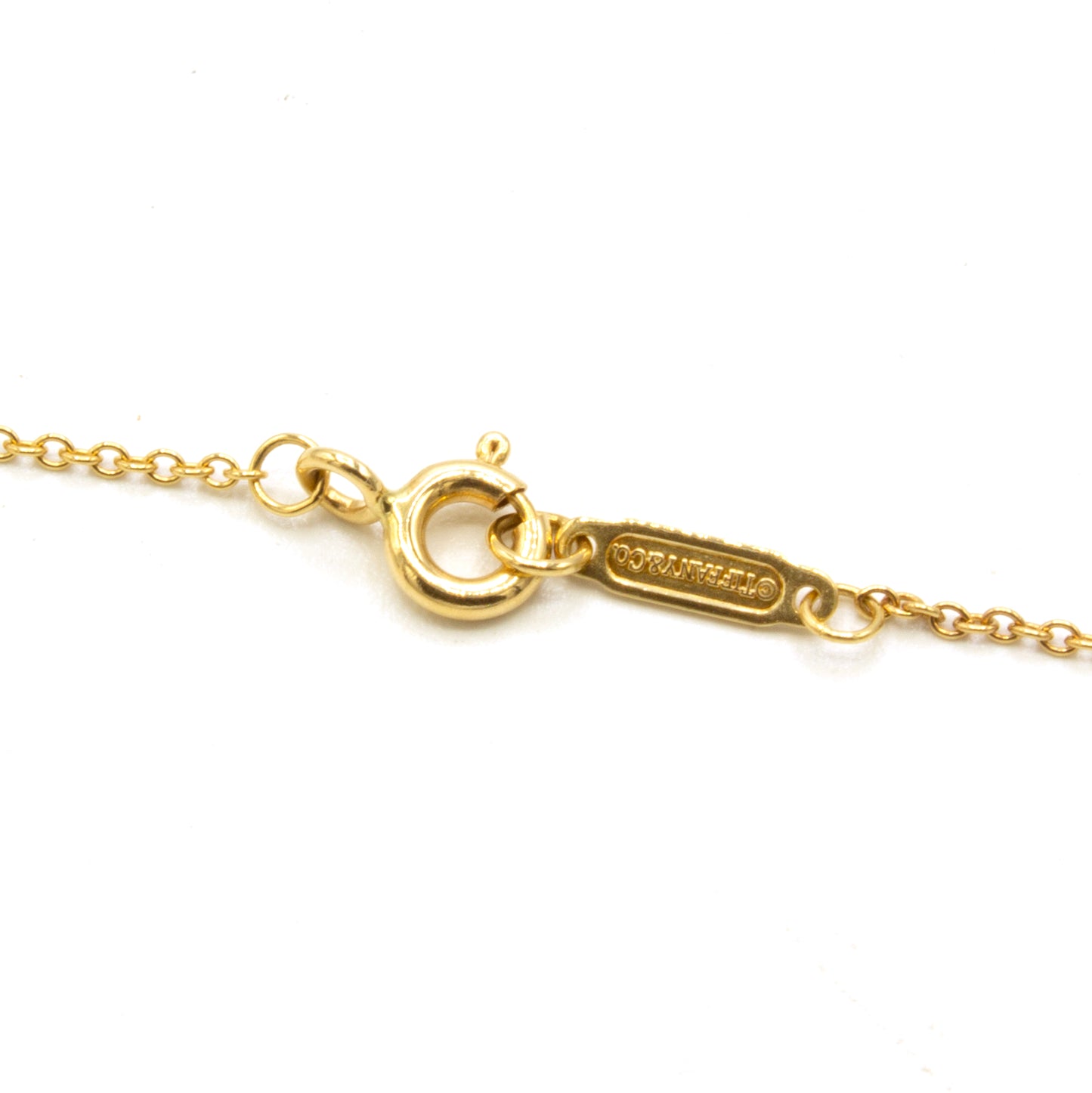 Tiffany & Co Keyhole Heart necklace 18k