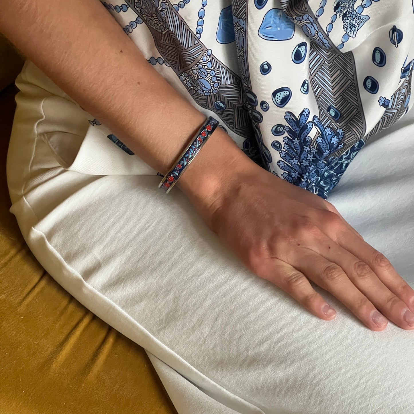Hermès enamel bracelet