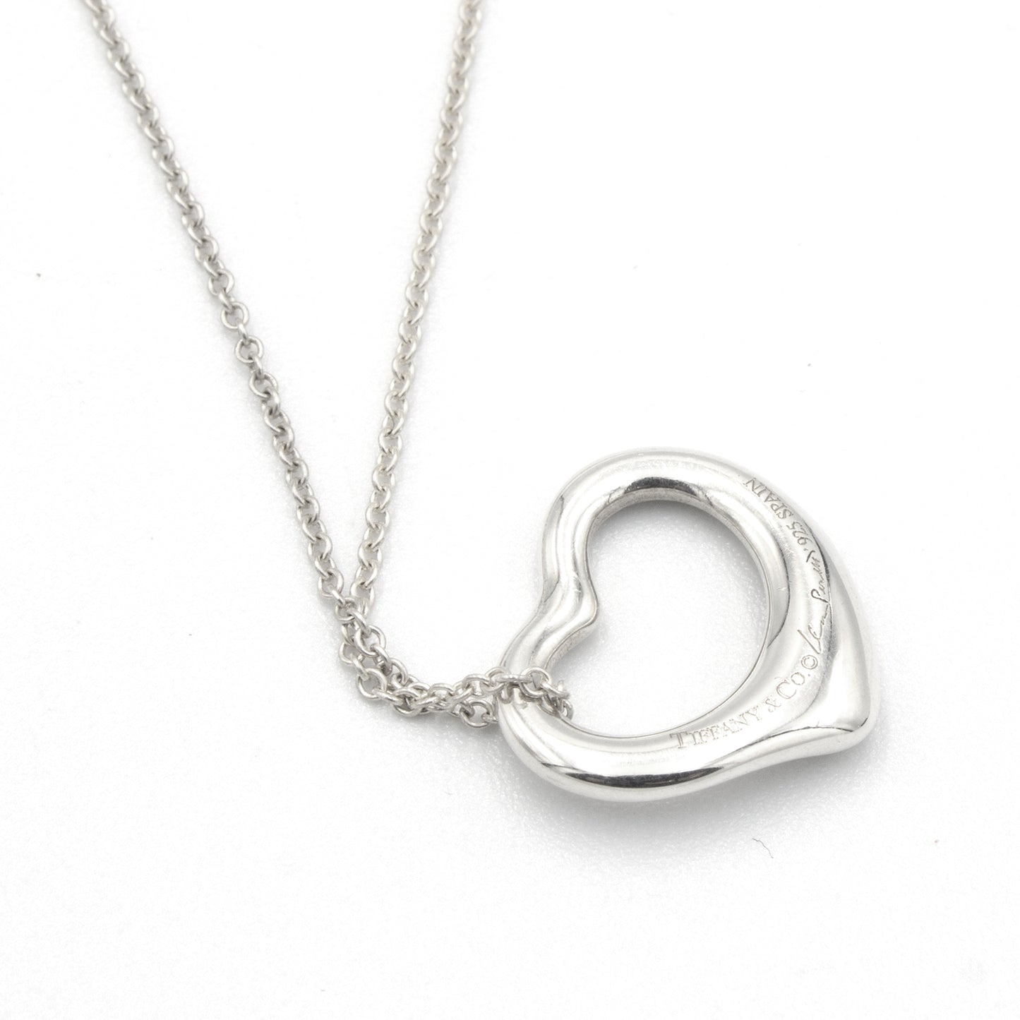 Tiffany Open Heart 15mm necklace