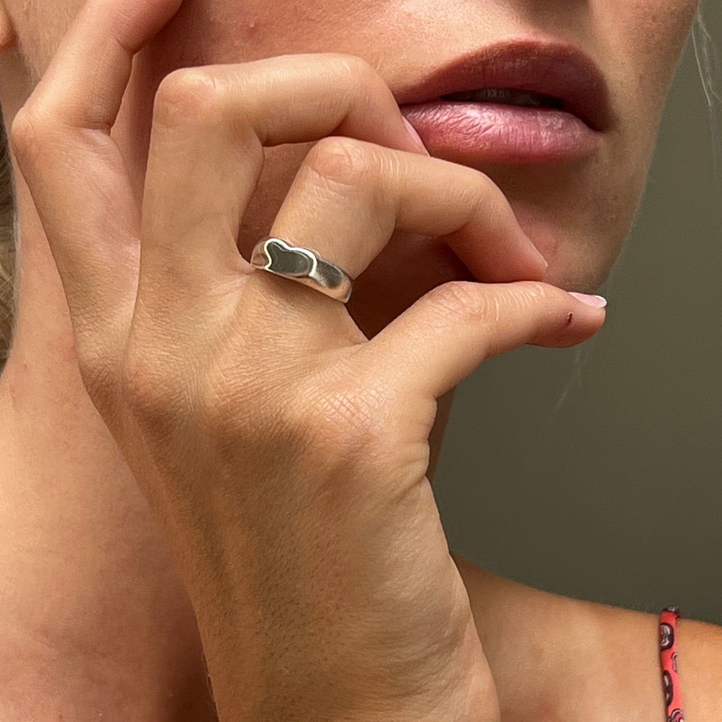 Tiffany & Co Heart Elsa Peretti ring SIZE 50
