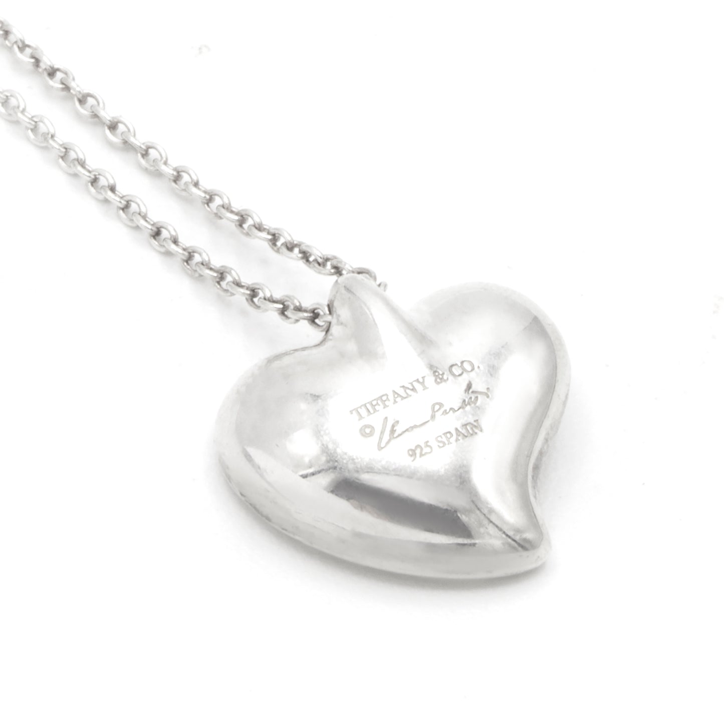 Tiffany & Co Curved Heart Elsa Peretti necklace