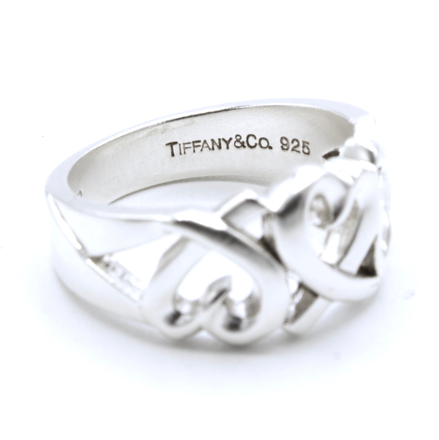 Tiffany & Co Triple Loving Heart ring SIZE 49