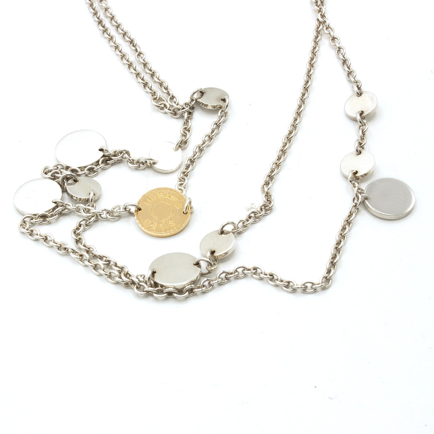 Hermès Ex-Libris 80 long necklace