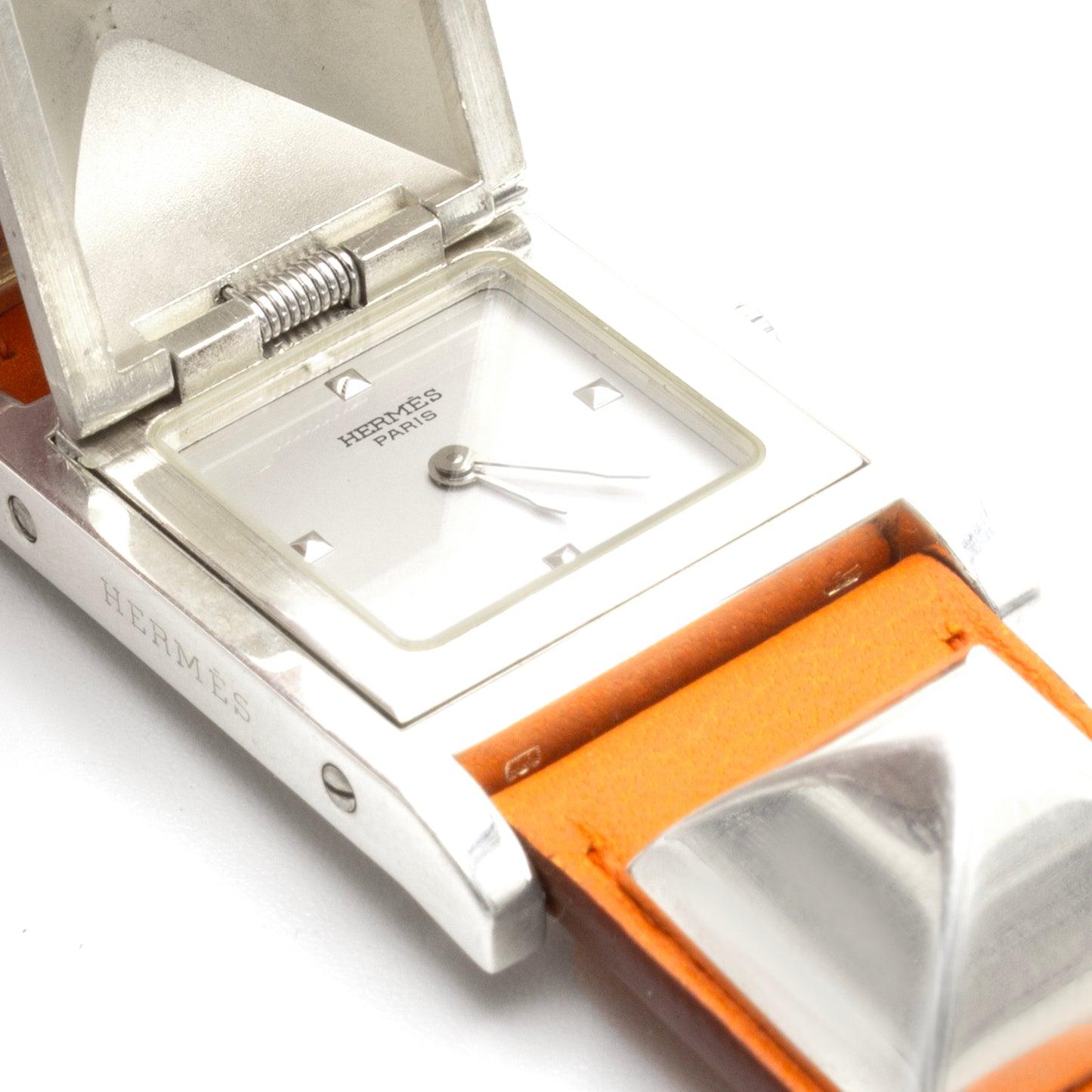Hermès Médor silver watch