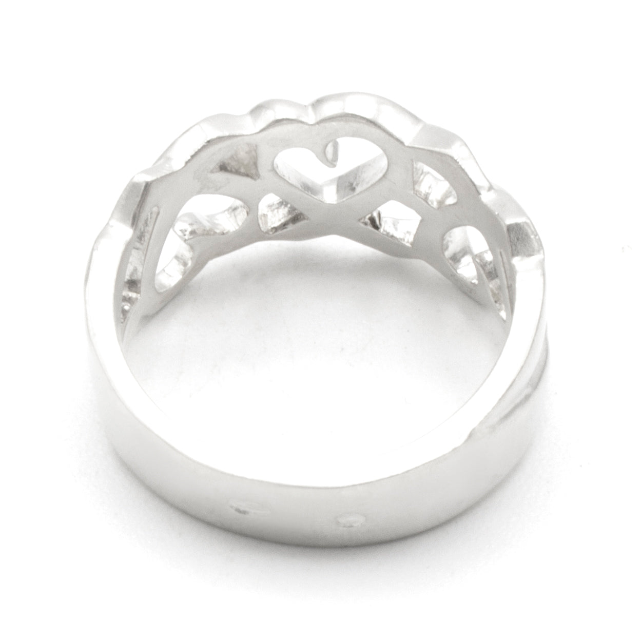 Tiffany & Co Triple Loving Heart ring SIZE 52