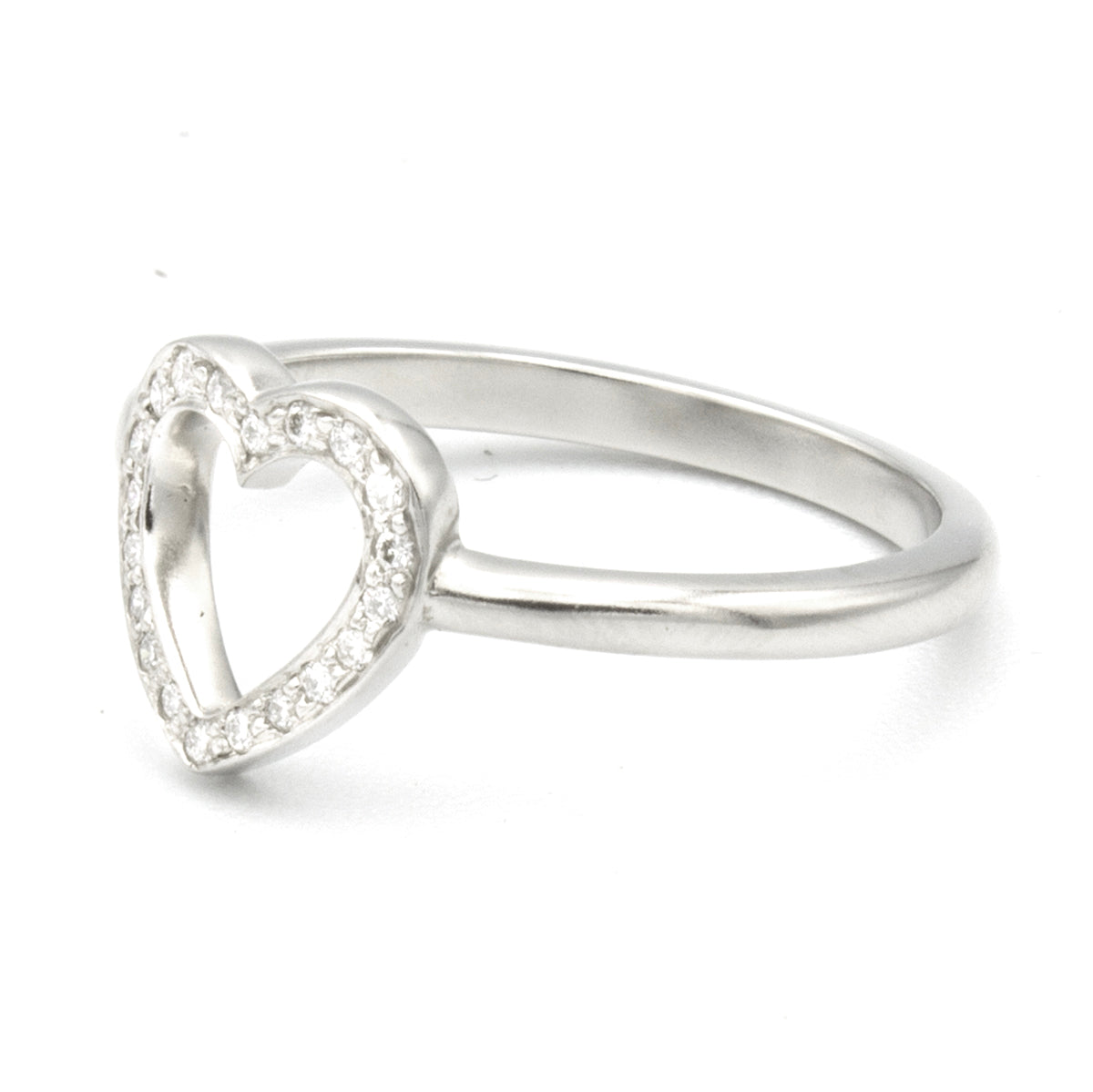 Tiffany & Co open heart Sentimental ring SIZE 50,5