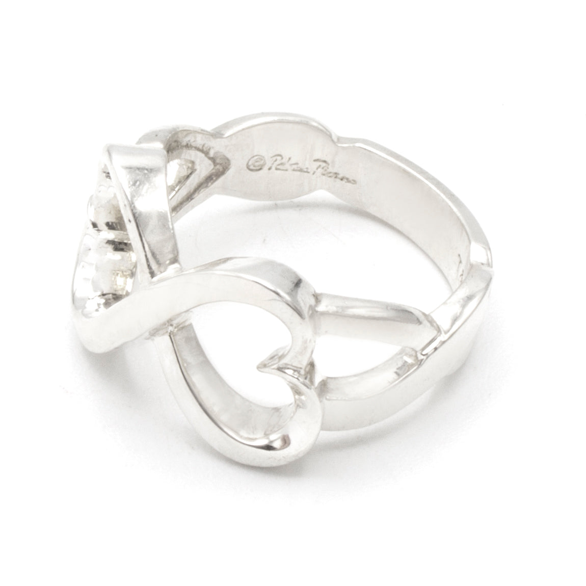 Tiffany & Co Double Loving Heart ring SIZE 51