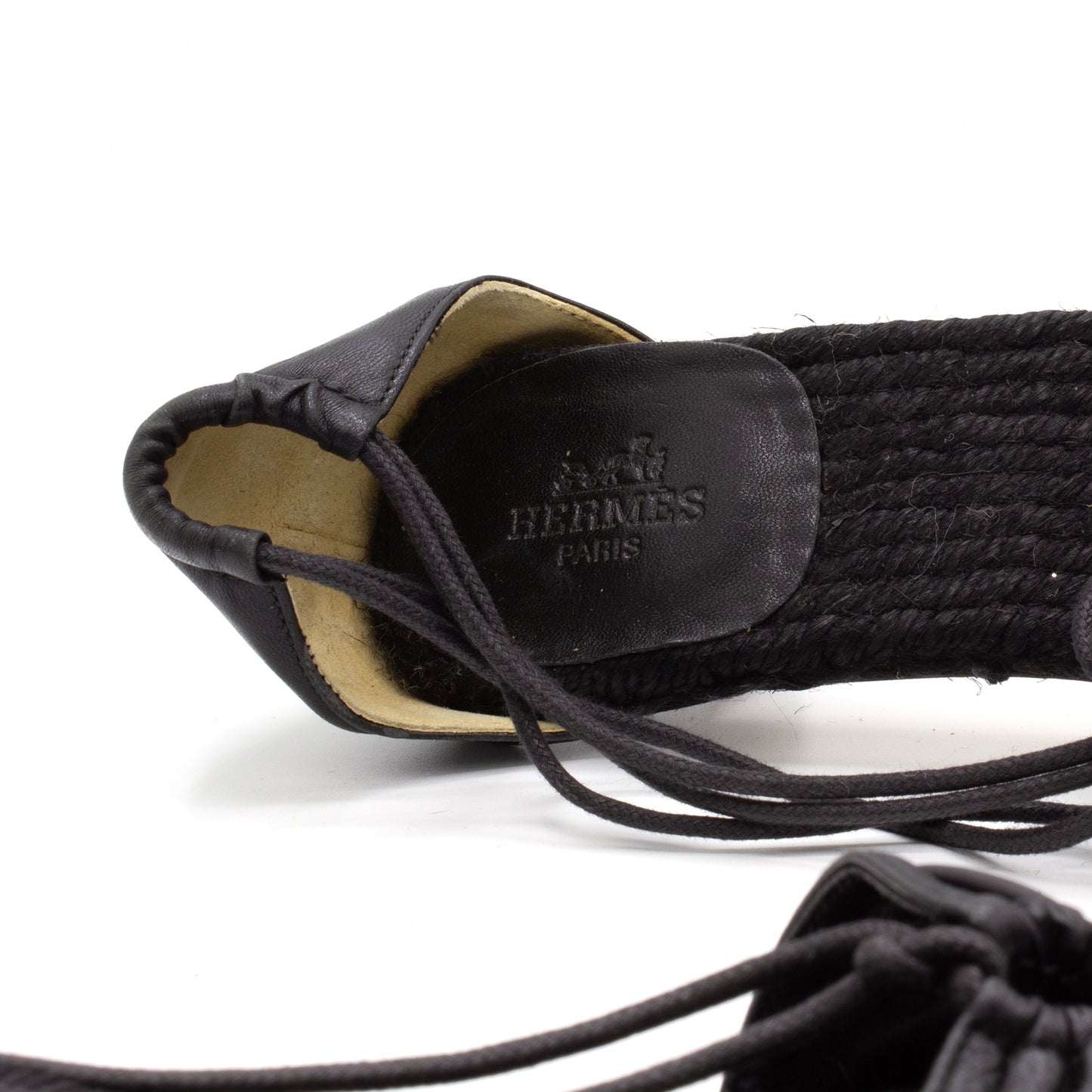 Hermès sandals corde tressée SZ 37