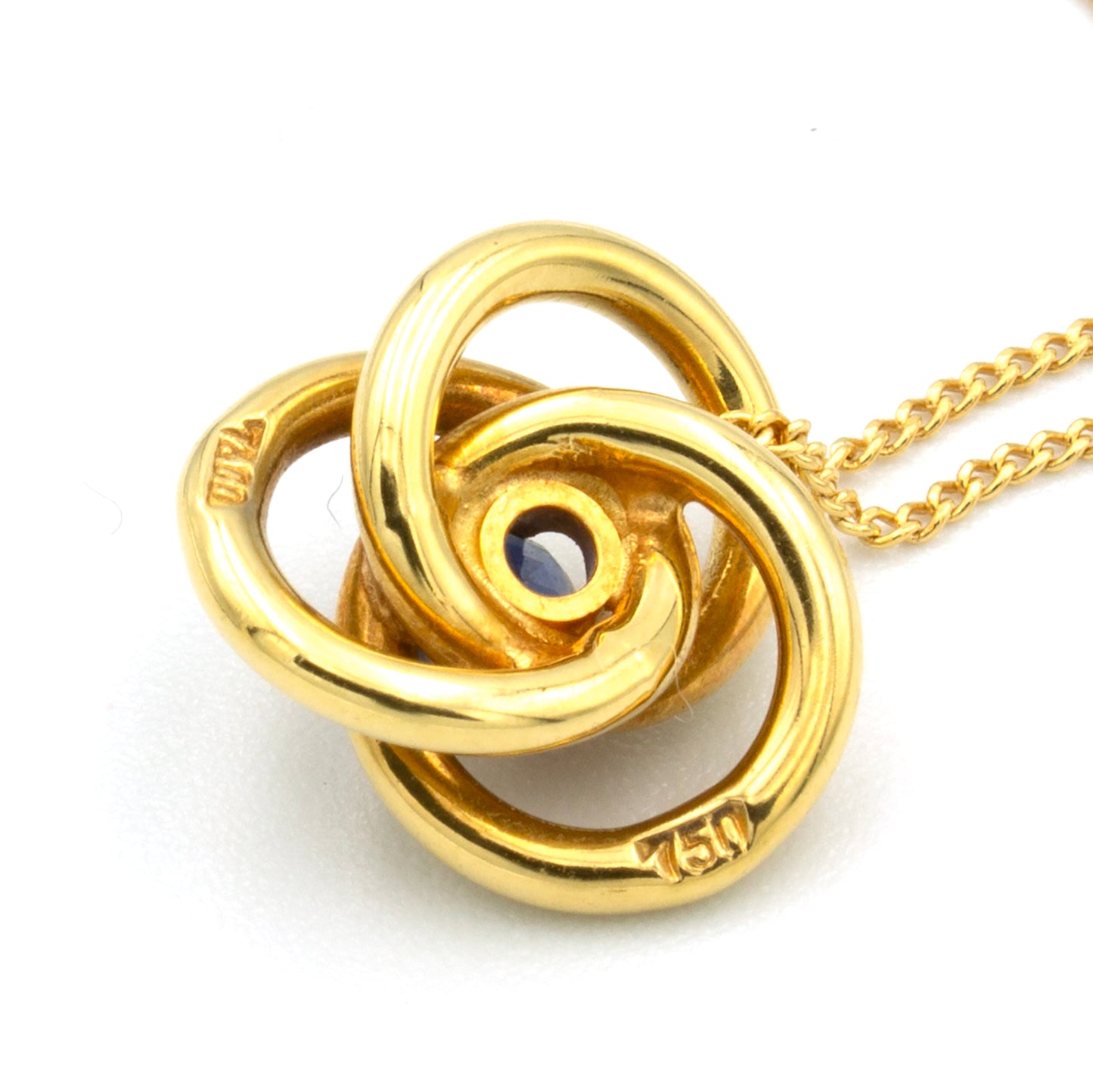 Tiffany & Co Triple Round Sapphire necklace