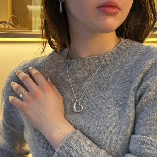 Tiffany & Co Open Heart 27mm necklace