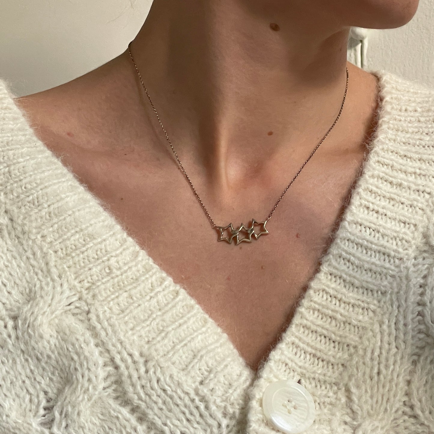 Tiffany 3 stars necklace Arg925
