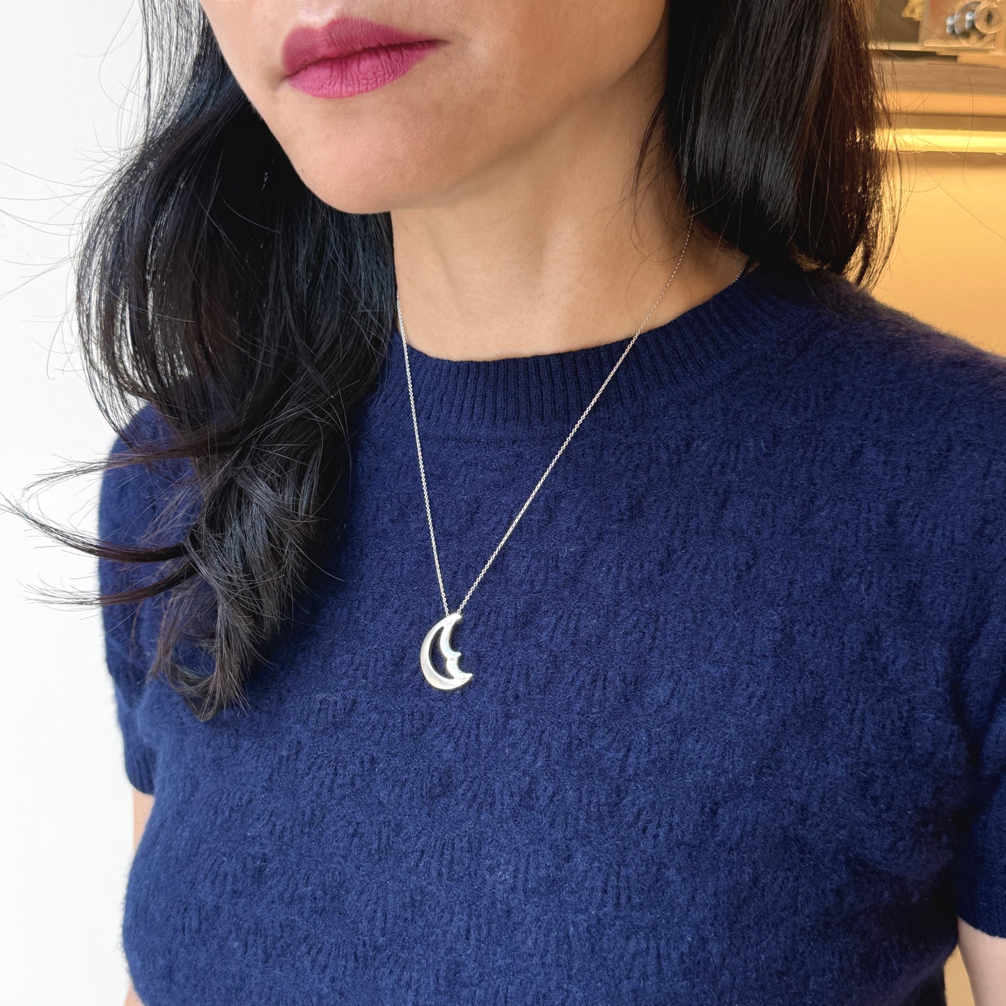 Tiffany & Co Crescent Moon necklace