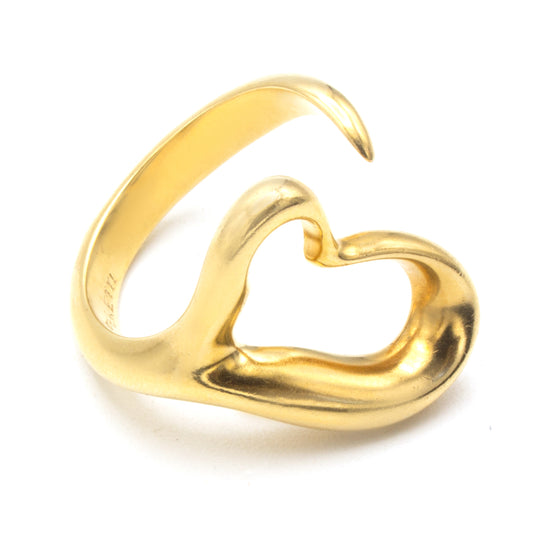 Tiffany & Co Open Heart 18K ring SIZE 50