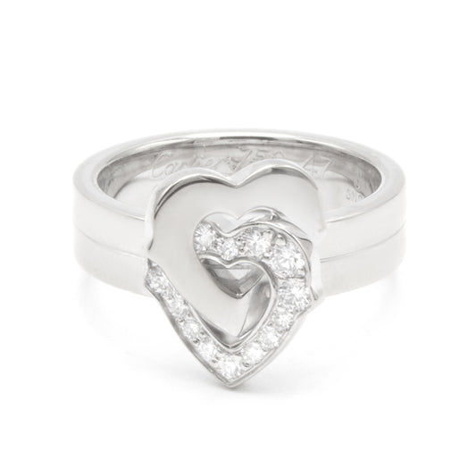 Cartier Double Heart ring SIZE 47