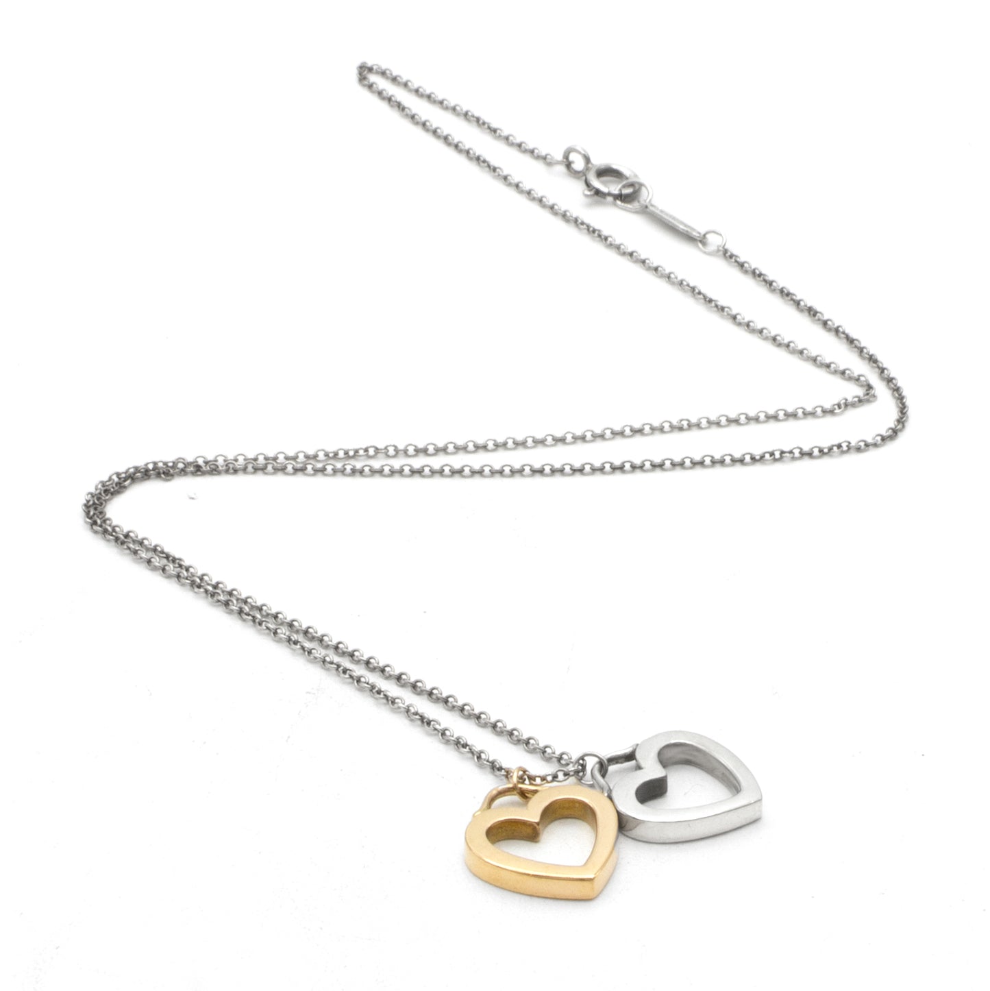 Tiffany & Co Twin Sentimental heart necklace