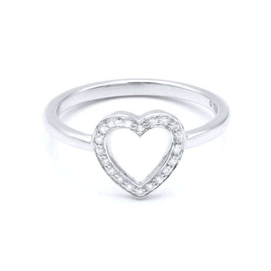 Tiffany Heart platinium ring SIZE 51,5